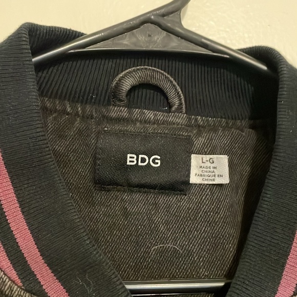 BDG | Purple & Black Varsity Jacket - Picture 2 of 4